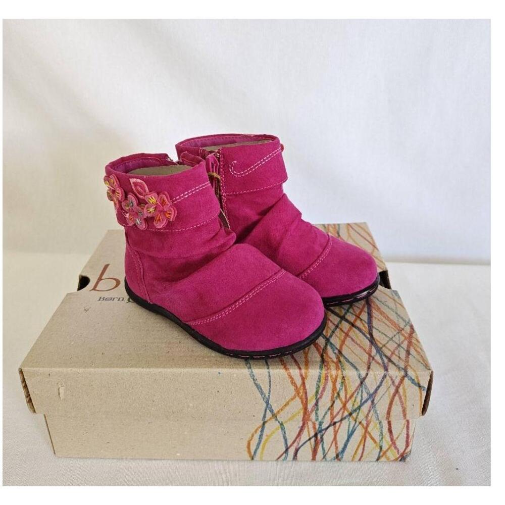 BOC Shoes Boot Fuchsia Bouquet Toddler Lightweight‎ Soft Footbed Faux Suede 5